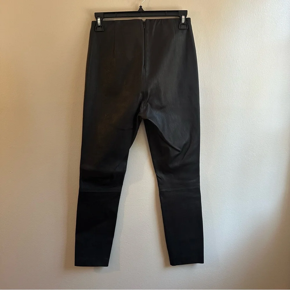 Rag & Bone Black Leather Pants, Size 4 - Picture 5 of 6